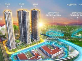 Bán chuyển nhượng căn hộ 2pn+1 tầng 15 dt 64m2 góc toà s3 vinhomes smart city giá 5,99 tỷ