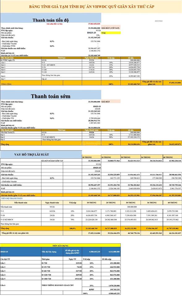 30 tỷ sở hữu biệt thự song lập 228m² vin đan phượng, ký mới cđt full vat, khu đóng bình minh.