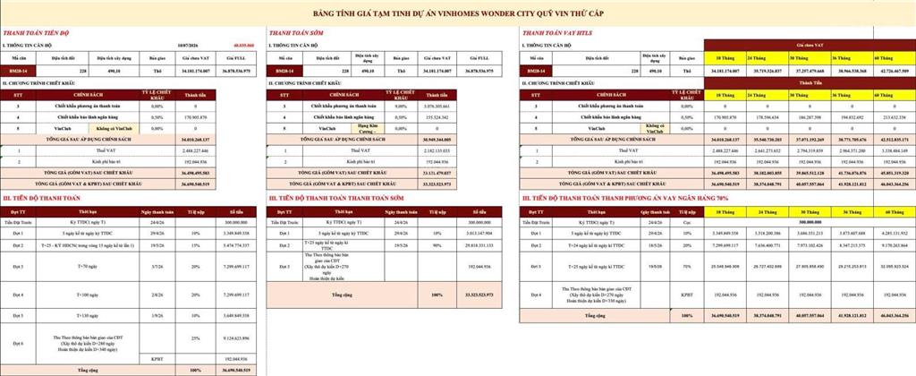 30 tỷ căn bt song lập 228m khu đóng bình minh vin đan phượng, ký mới cđt áp voucher tối đa 30% nữa