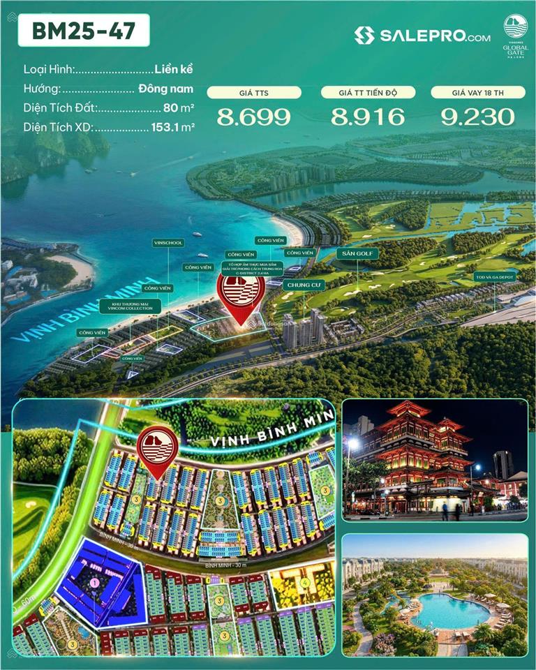 Căn hoàn thiện full 80m2 vinhomes global gate hạ long, 6,1 tỷ, áp voucher 2,6 tỷ. xách vali về ở