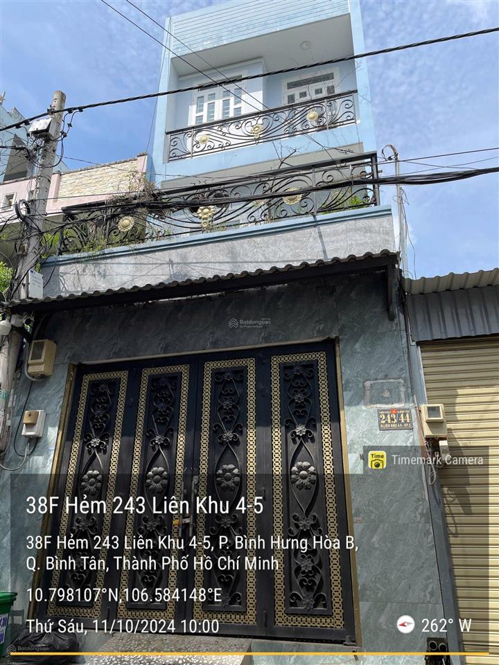 Ngân hàng cần thanh lý nhà tại 243/44 liên khu 45, p.bình hưng hòa b, tân binh, tphcm