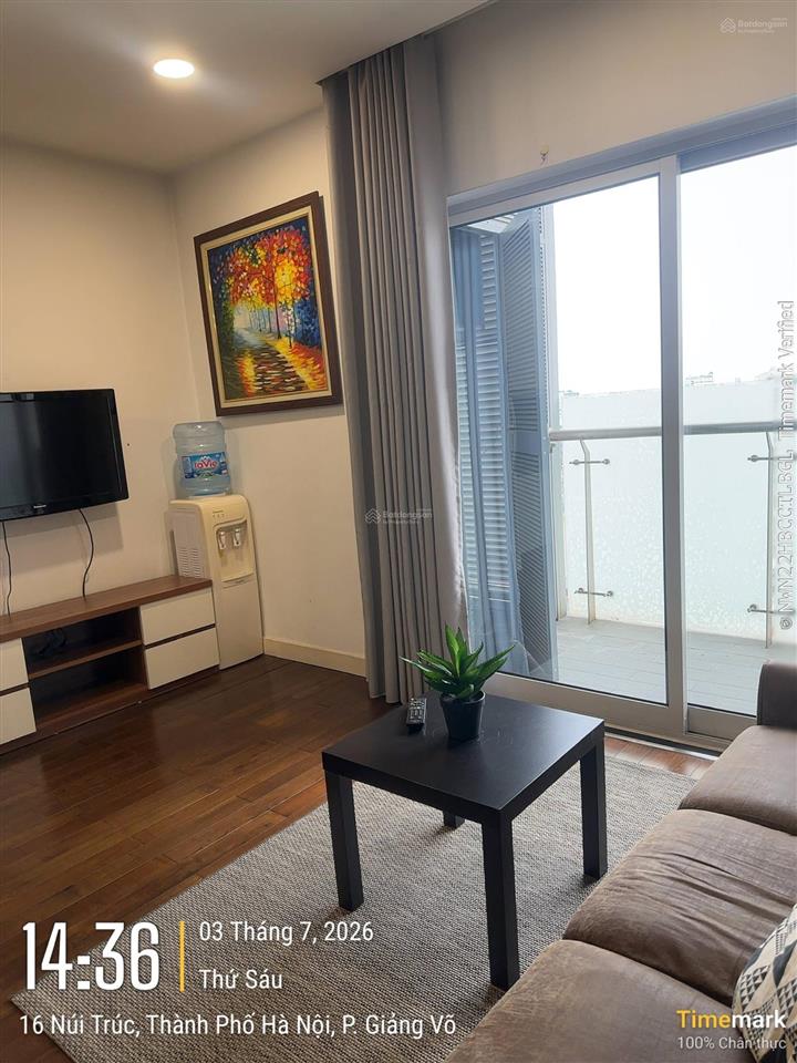 Cho thuê căn hộ lancaster núi trúc 50m2, tầng cao, full đồ, vào ở được luôn 12 triệu/tháng