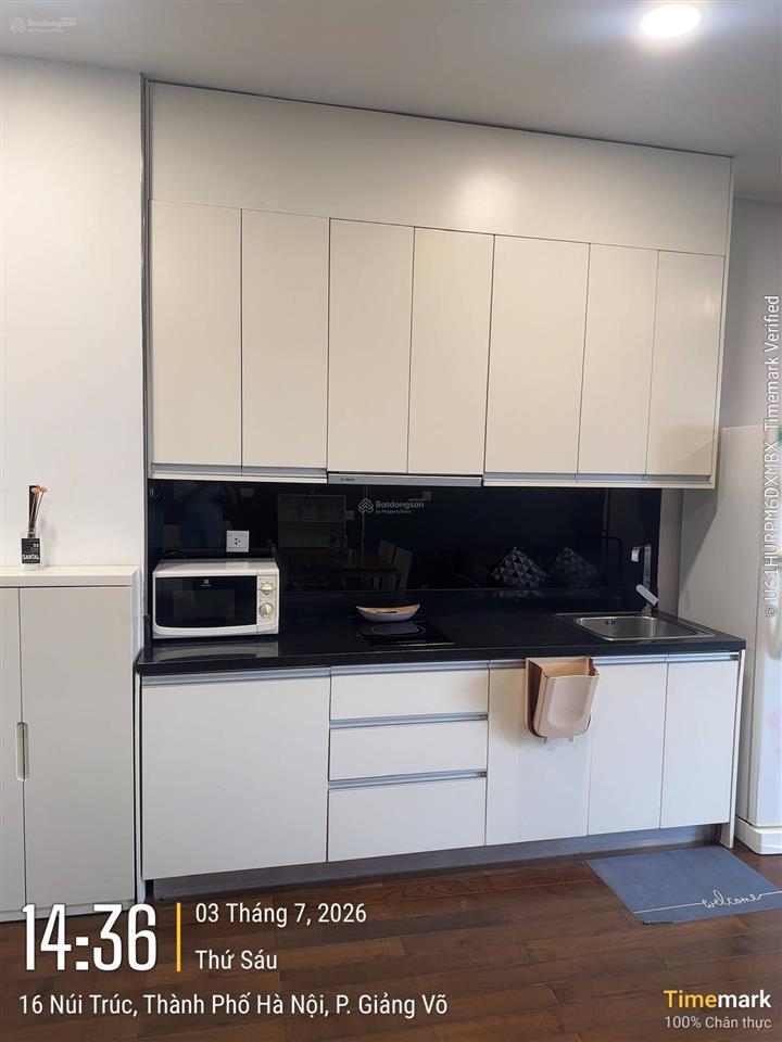 Cho thuê căn hộ lancaster núi trúc 50m2, tầng cao, full đồ, vào ở được luôn 12 triệu/tháng
