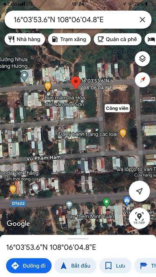 Lô đất đẹp đường 7m5 lề 4m5 hoàng phê , tđc hòa sơn 7, xã hòa sơn, p hòa khánh , đà nẵng