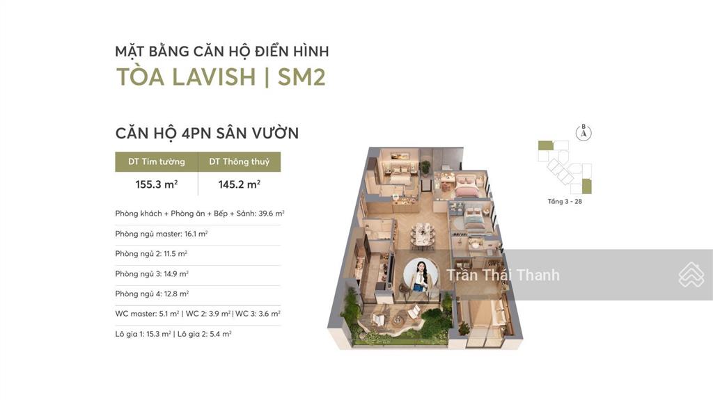 Ck 22%  căn hộ 4pn sân vườn cực chill greenera southmark