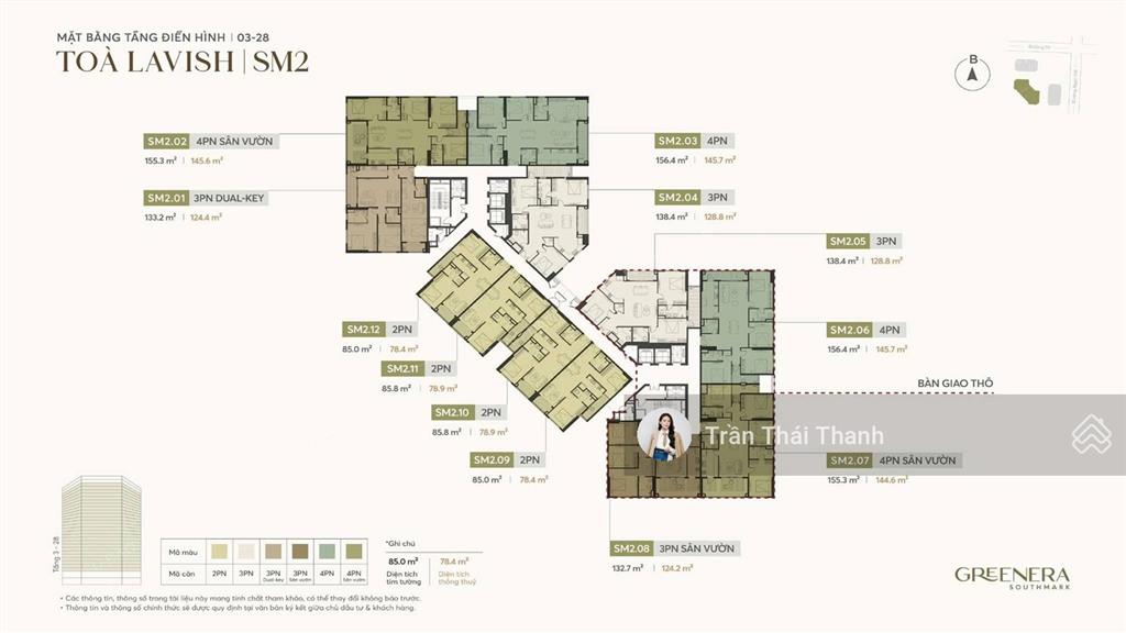 Ck 22%  căn hộ 4pn sân vườn cực chill greenera southmark