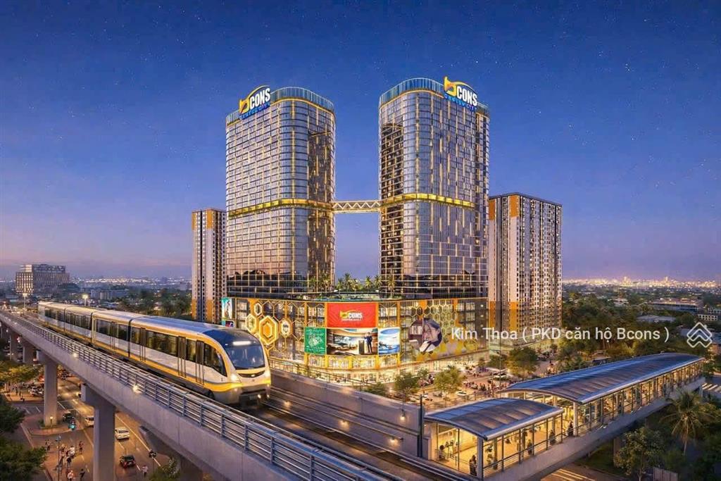 Chính chủ bán căn hộ bcons center city 2pn2wc giá 2,91 tỷ/căn, y hình view hồ đá. tt chỉ 132 triệu