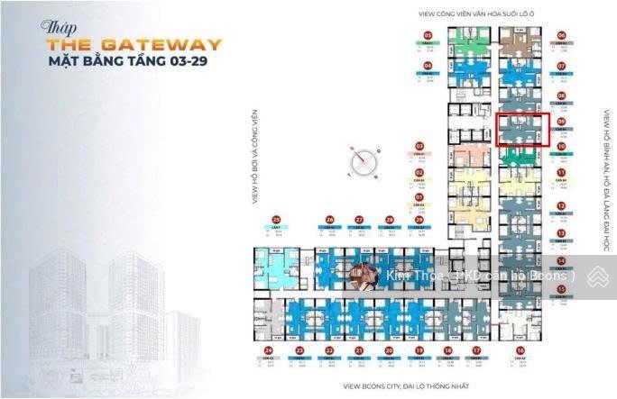 Chính chủ bán căn hộ bcons center city 2pn2wc giá 2,91 tỷ/căn, y hình view hồ đá. tt chỉ 132 triệu
