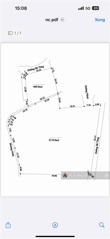 Cần bán 3318m2, 580m đất ở ngay cạnh khu tái định cư nhuận trạch rất tiềm năng, giá thương lượng