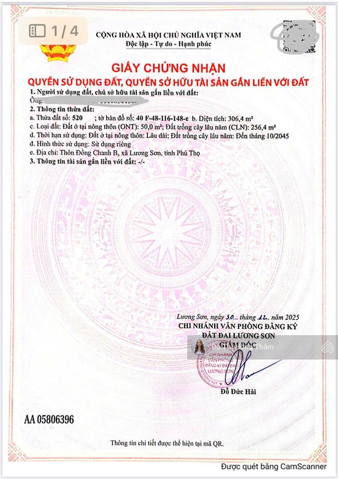 Cần bán gấp giảm giá mảnh đất 629m, cách trục chính đồng chanh 30m, gần khu công nghiệp giá 8tr/m