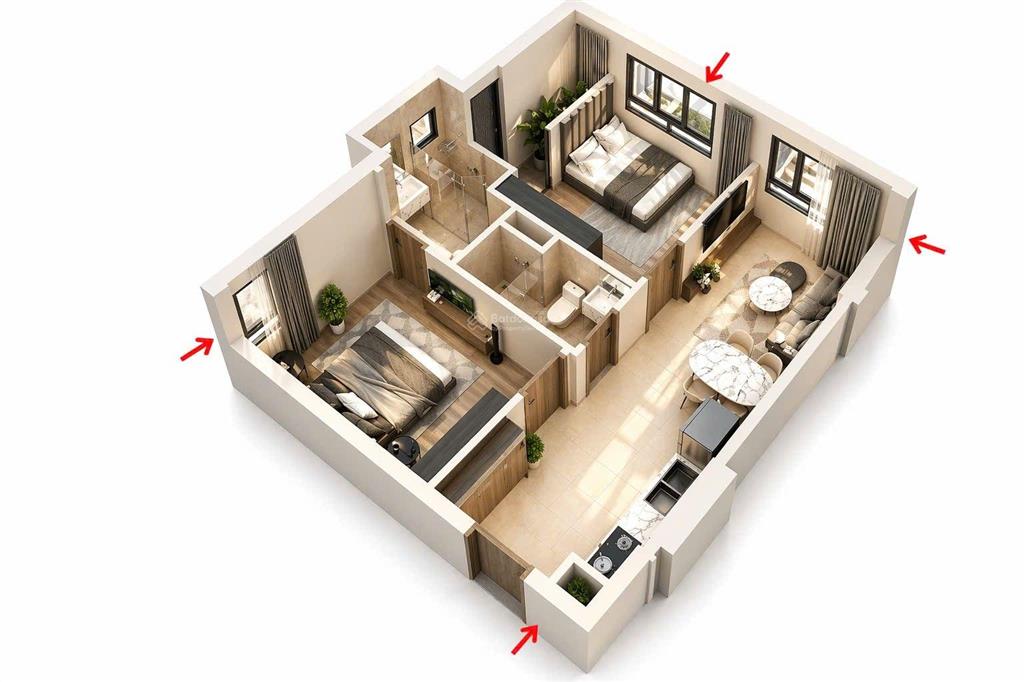 Sang nhượng căn góc tầng 9  53m2 giá mềm 2.2 tỷ