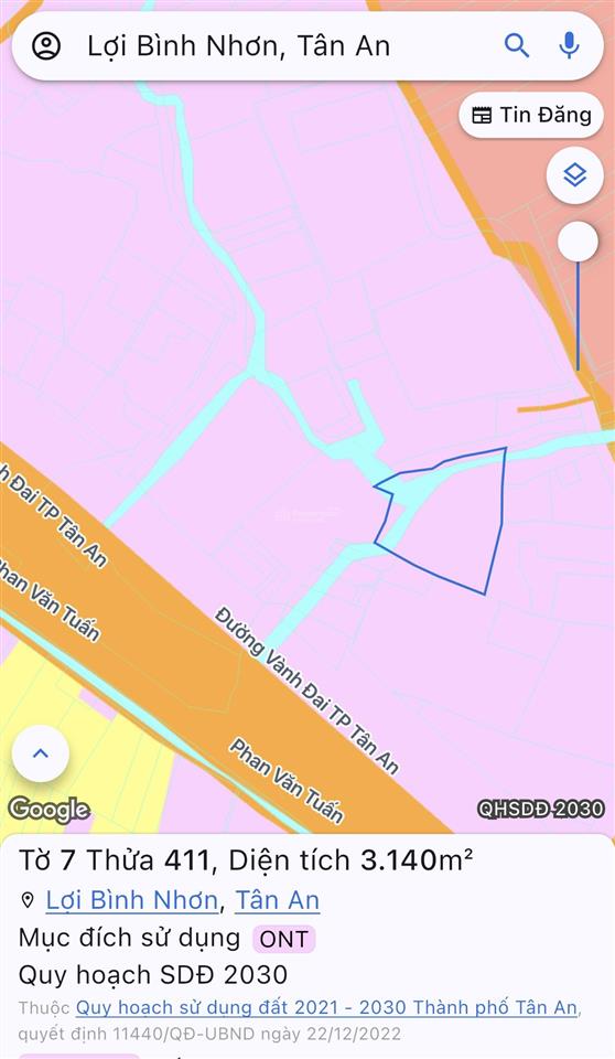 Bán đất full thổ ngay sát vành đai tân an