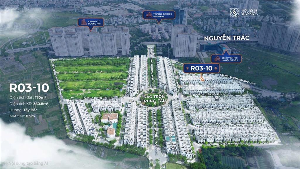 Biệt thự solasta mansion dương nội 170m2 giá nhỉnh 25 tỷ  chiết khấu sâu 35%. ms hiền 0963 689 ***