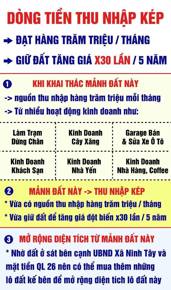 Bán Đất Diện Tích Lớn Tại Ninh Hòa – Quốc Lộ 26 (Xã Ninh Tây)