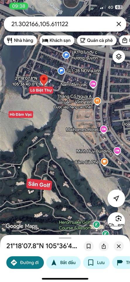 Bán gấp lô biệt thự đẹp tại kđt sinh thái sông hồng nam đầm vạc, khai quang dt333m mt14,5m 37,5tr/m
