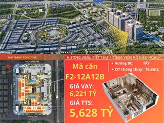 Bán căn chung cư 76m2 có 2pn, 2vs full nội thất. giá tốt  0943 639 ***