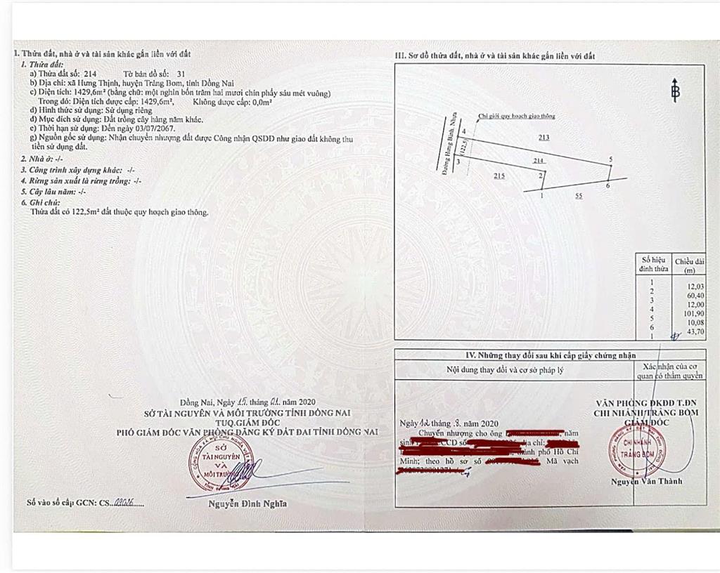 Bán đất đường hưng bình 1, hưng thịnh  mặt tiền 12 mét