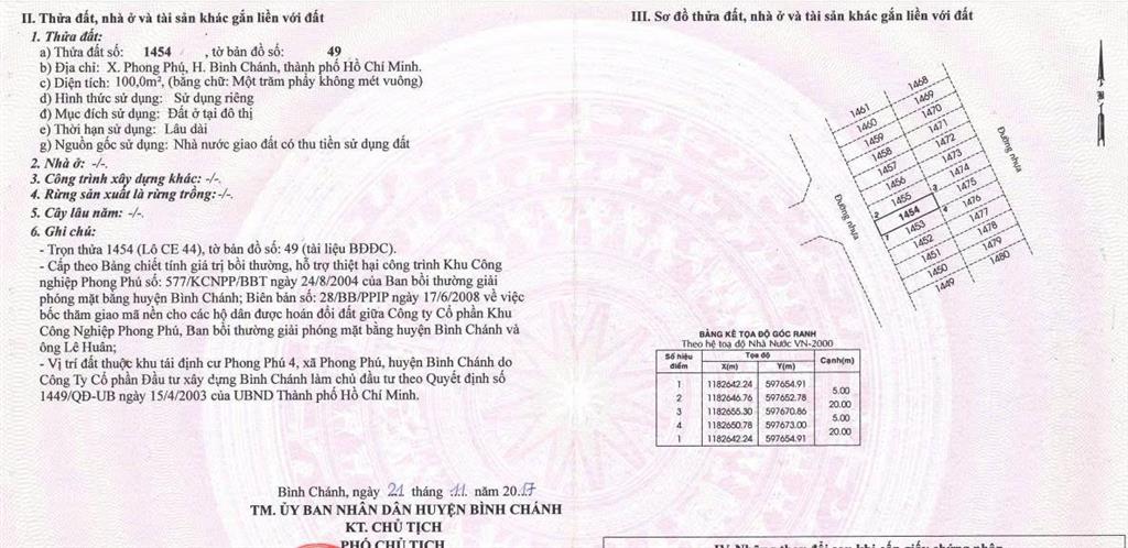 Bán đất nền kdc phong phú giá tốt dự án