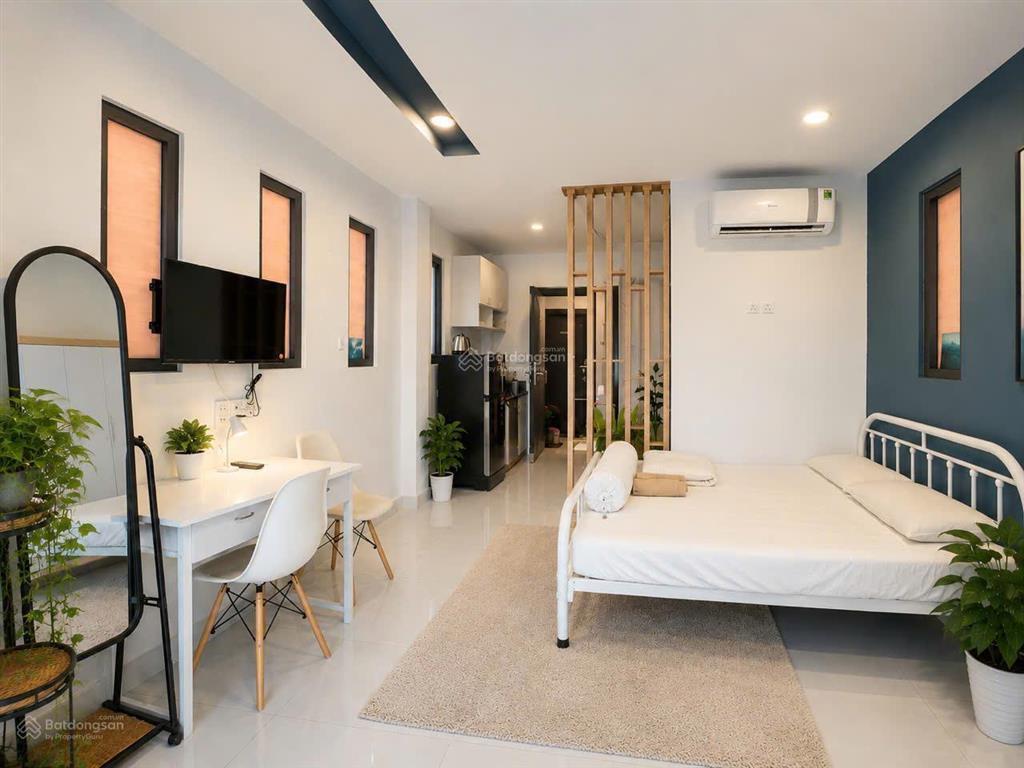 Căn hộ balcon thoáng view chill, 35m2, nội thất hiện đại, khu ẩm thực phan xích long  cầu kiệu, pn
