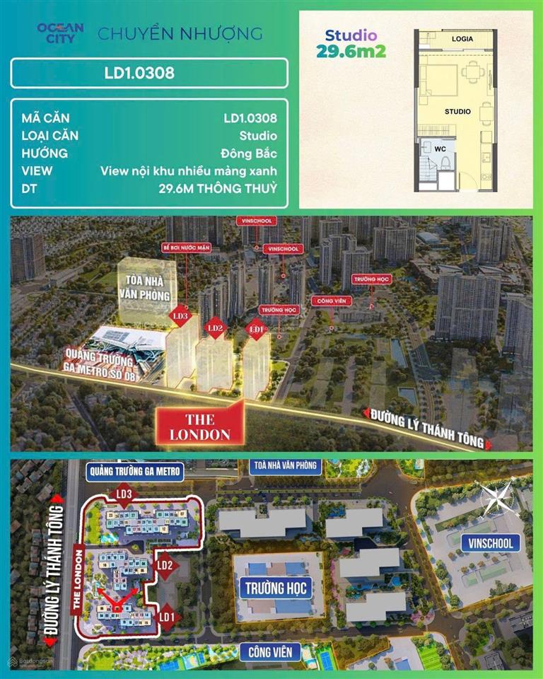 Siêu hot căn studio siêu rộng view thoáng đẹp  tiến độ đóng tiền cực giãn tại vinhomes ocean park