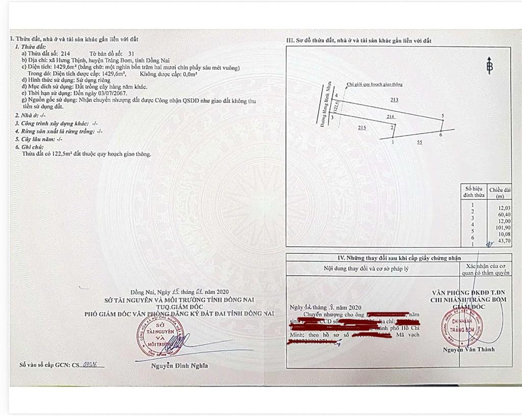 Chính chủ cần bán đất vườn đẹp mặt tiền đường hưng bình, trảng bom, đồng nai, giá ưu đãi 2,1 tỷ