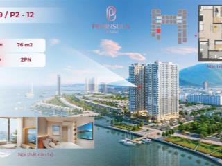 Bán căn hộ peninsula p2.19.12 2 pn 76m2 view sông hànnovotel giá cực tốt