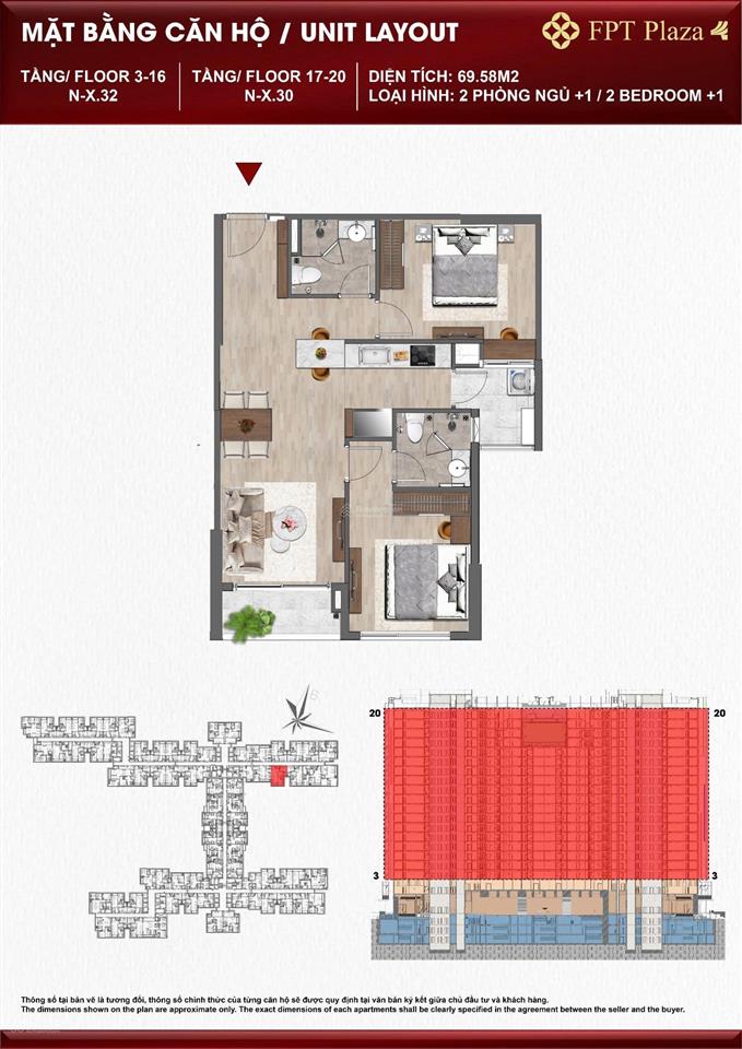 Bán nhanh căn tầng 10 bằng giá cđt ban công hướng đông nam view biển cực đẹp