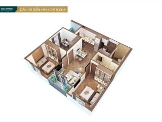 Bán căn chung cư diện tích 59,7m2 tại trung tâm thành phố bắc giang