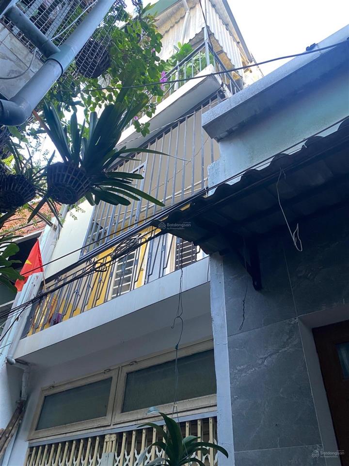 Nhà bình thạnh 2 tầng 3pn 40m2, ngang 4m, hẻm thông bùi đình tuý ngay chợ bà chiểu