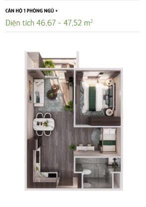 Bán căn 1n+ 47,16m2 rẻ nhất, bỏ 20% vốn 640tr ký hđmb (hỗ trợ ls 5năm) tại parkland  0344 131 ***