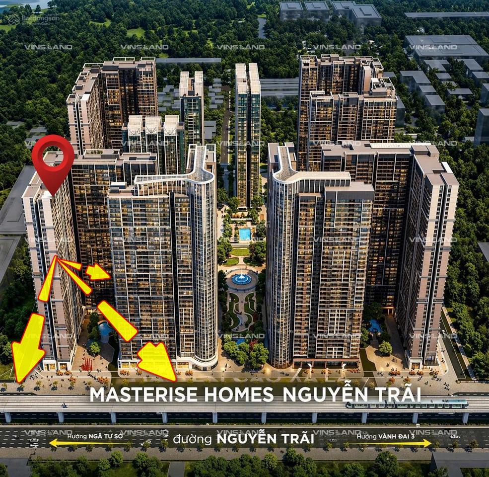 Bán căn góc 3pn 106m2, view nội khu và tp hà nội đẹp. free dv 2 năm, masteri nguyễn trãi