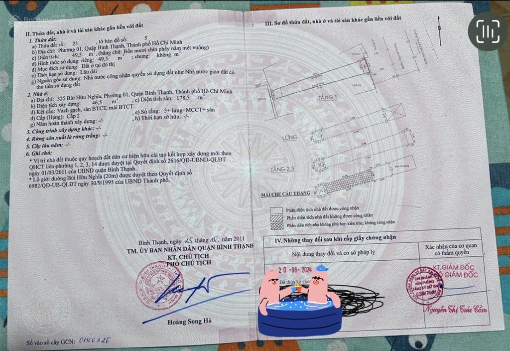 Bán nhà chính chủ tại bùi hữu nghĩa, bình thạnh