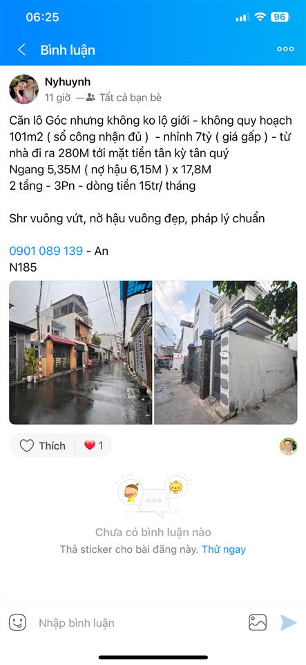 Nhà khu họ lê 101m2 công nhận đủ  7tỷ9