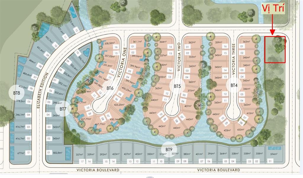 Trực tiếp chủ nhà bán lô biệt thự 375m2 giá 13,5 tỷ tại khu biệt thự regal victoria đà nẵng