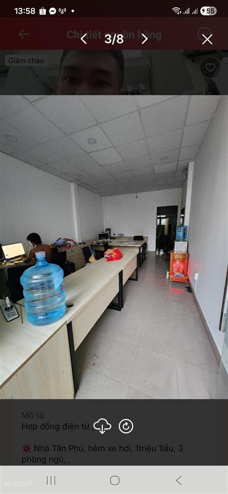 Bán nhà đường nguyễn văn vịnh  hòa bình, dt 4x18.5  giá chỉ 5tỷ95