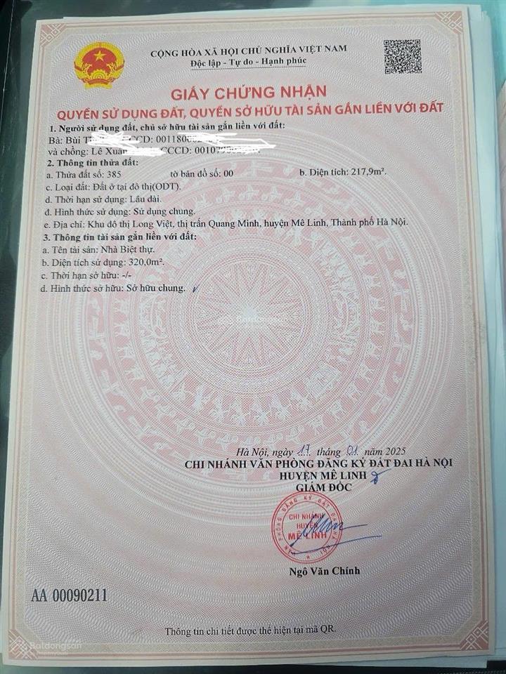 Bán nhà long việt riverside, quang minh hà nội giá nghe là mua