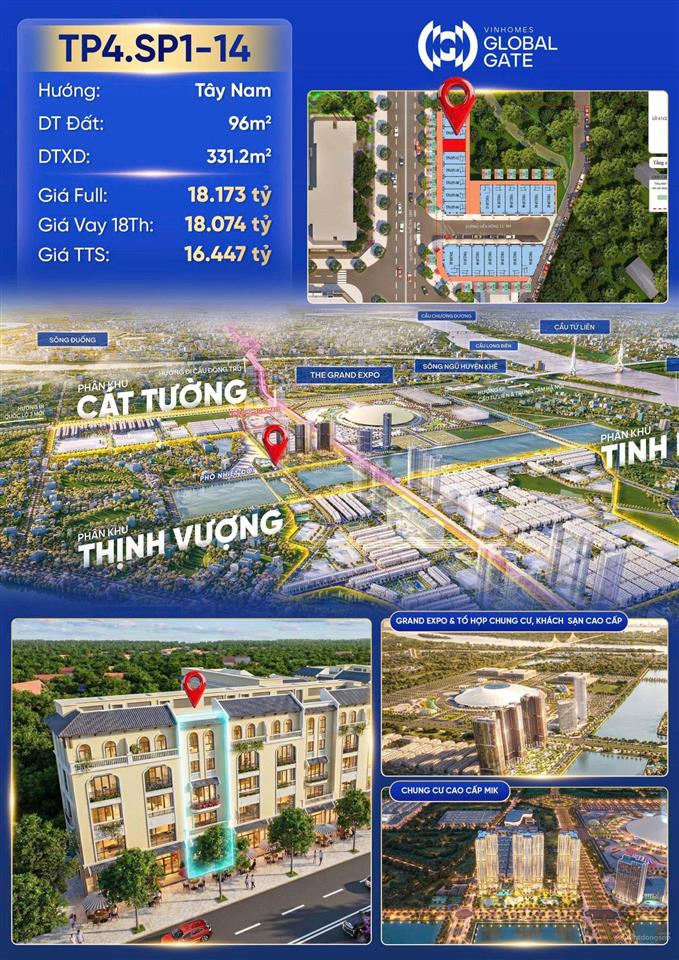 Cổ loa (hàng vip) bán shophouse kinh doanh 16,4 tỷ