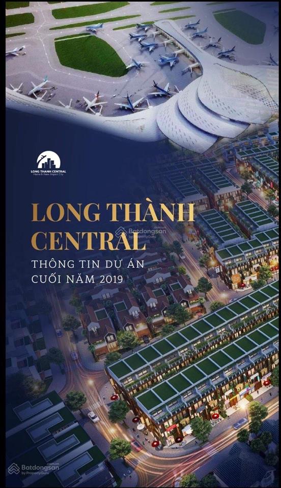 Hàng ngộp, nền gốc đối diện công viên, dự án long thành central, dt 100m2, chính chủ, lô lk4