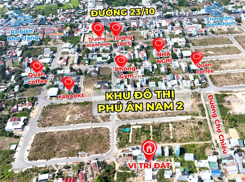 Diên an đường 5m kđt phú ân nam 2 giá chỉ 1ty490