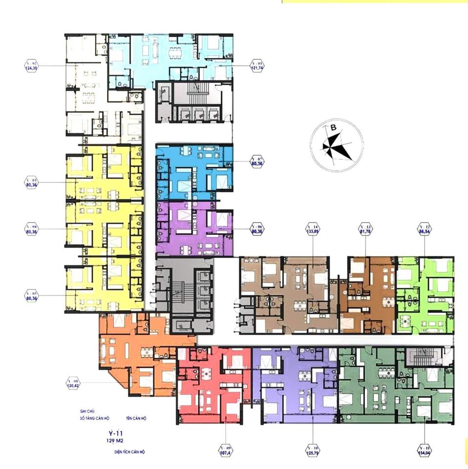 Chính chủ cần bán gấp căn hộ chung cư 123m2 giá 15.9 tỷ tòa nhà the park home phố thành thái.