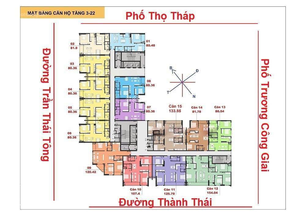 Chính chủ cần bán gấp căn hộ chung cư 154m2 lô góc tòa nhà the park home phố thành thái gía 18.6 tỷ
