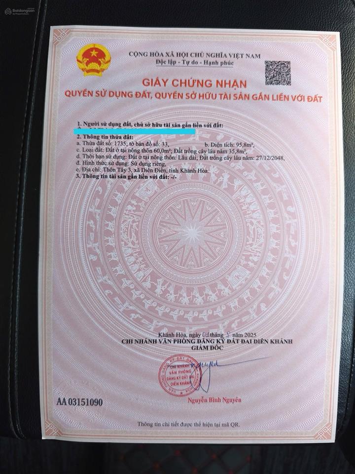 Nhà mặt tiền đường nhựa liên xã tại diên điền ( diên sơn cũ )