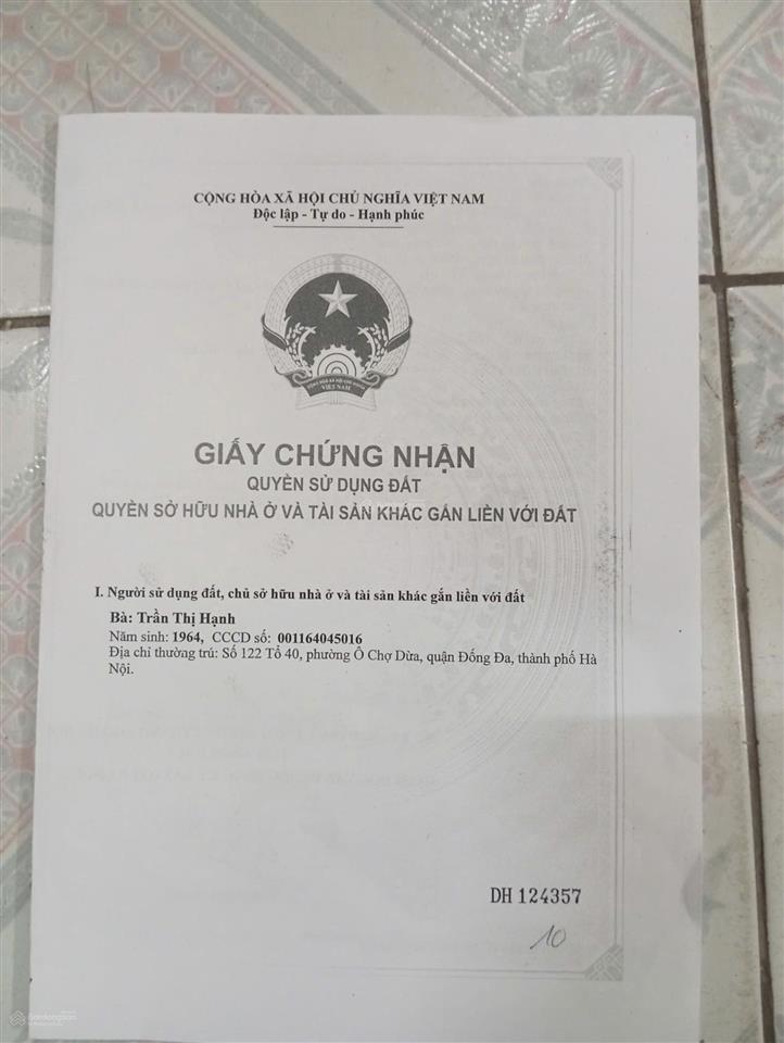Bán nhà riêng 28, ngách 46/54 hào nam, quận đống đa, 14,7 tỷ, 66,3 m2