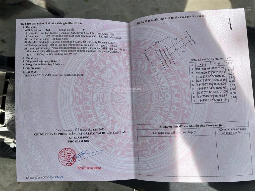 Bán đất mặt tiền hương lộ 39 đường 10m