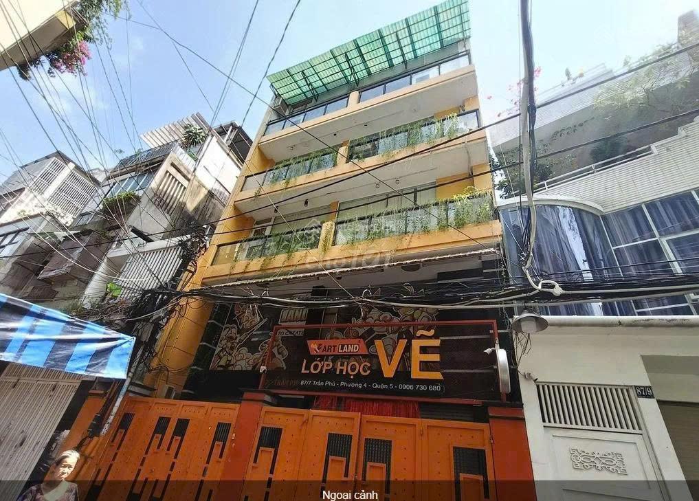 Bán nhà hxh sát mặt tiền trần phú quận 5, 8x18m cn 150m2, 6 tầng chỉ nhỉnh 31 tỷ