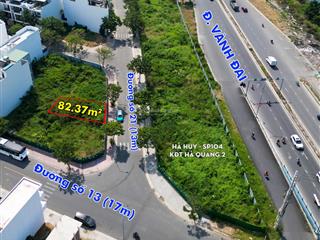 Đất kđt lê hồng phong 2 (hà quang 2)  đường số 21 rộng 13m view sông quán trường  82,37m2  6 tỷ