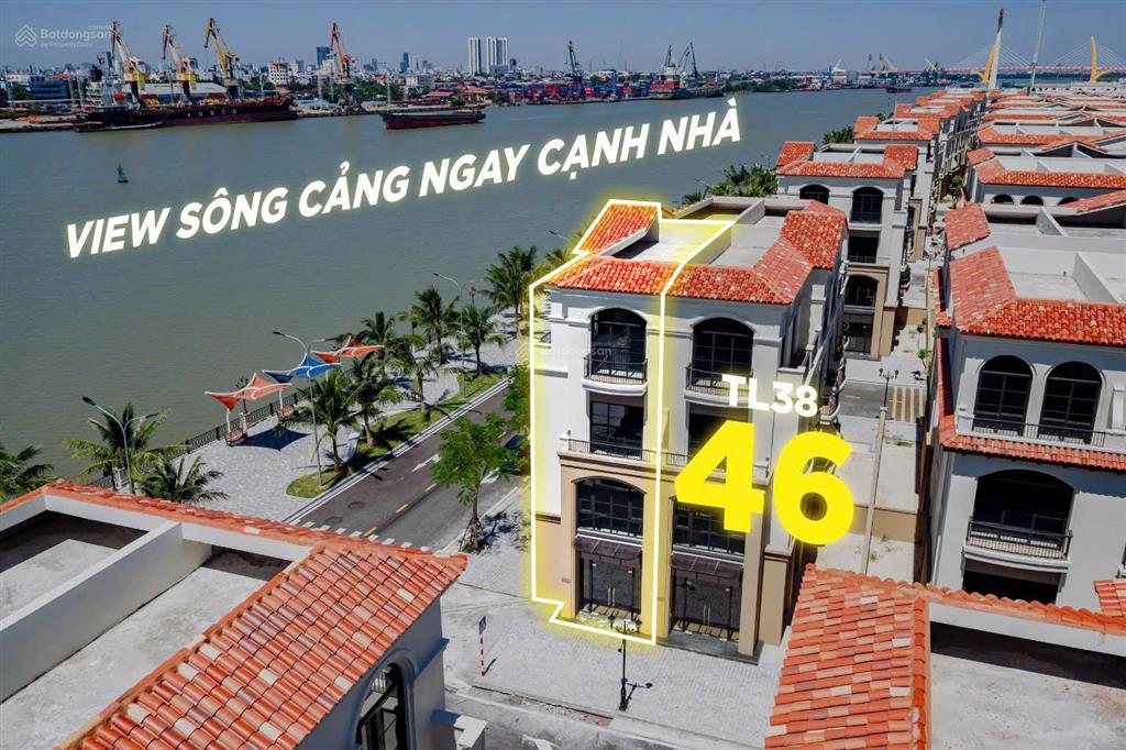Bán biệt thự tứ tập mặt sông cấm tl3846 vinhomes royal island 126,3m2, giá từ 15,3 tỷ
