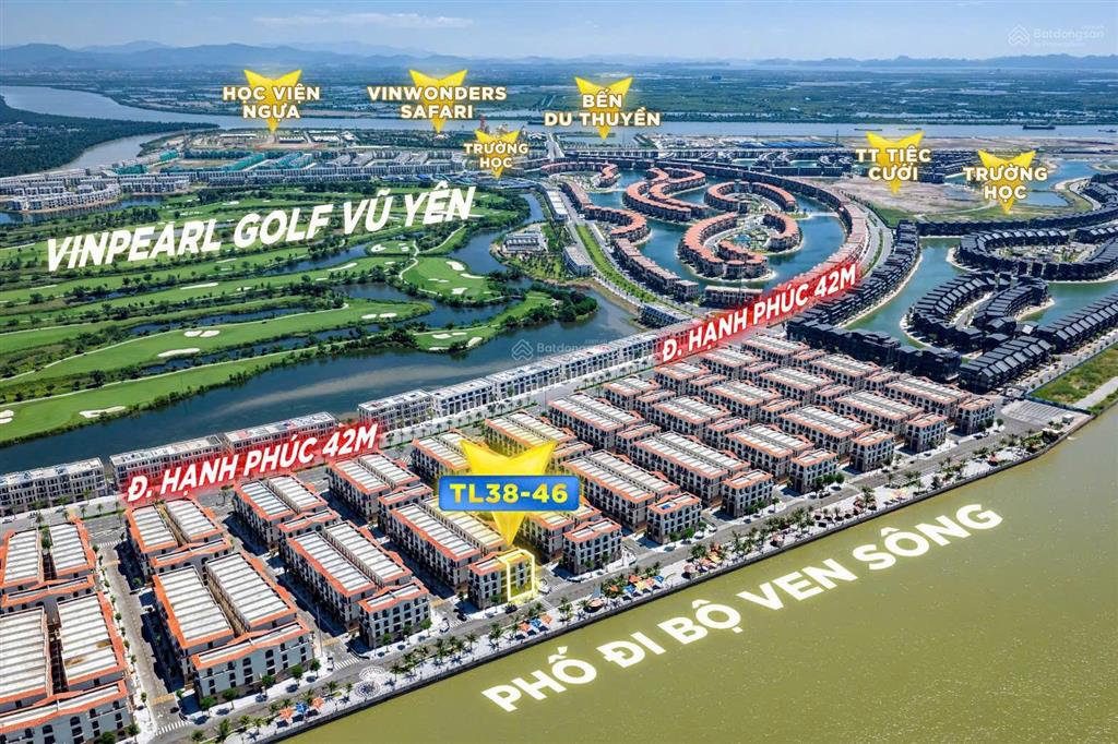 Bán biệt thự tứ tập mặt sông cấm tl3846 vinhomes royal island 126,3m2, giá từ 15,3 tỷ