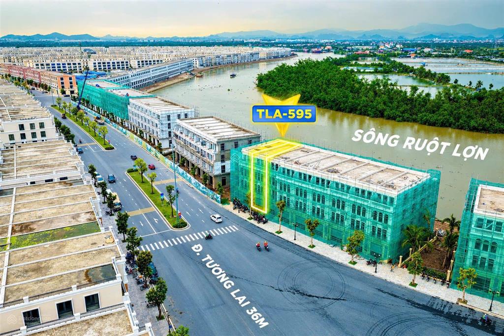 Bán liền kề shop mặt sông tla595 vũ yên, tặng ~100m2 sân vườn