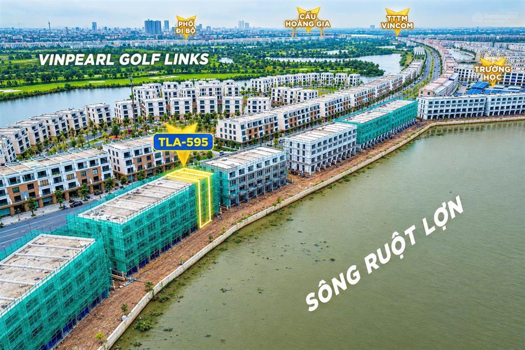 Bán liền kề shop mặt sông tla595 vũ yên, tặng ~100m2 sân vườn